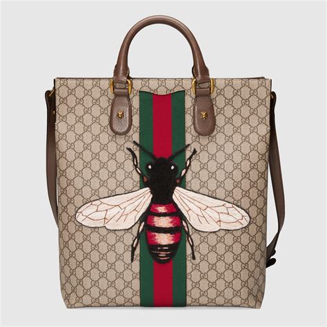 gucci bee supreme tote|gucci shades with bee.